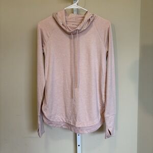 Athleta Uptempo‎ II Hoodie Sweatshirt Women XS Pink Lightweight Stretch Yoga